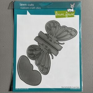 Lawn Cuts Lawn Fawn Pop Up Butterfly Craft Cutting Die LF1914 pop-up interactive